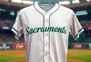 Oakland Athletics new alternate jersey with Sacramento design