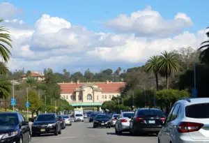 Parking area near Balboa Park in San Diego
