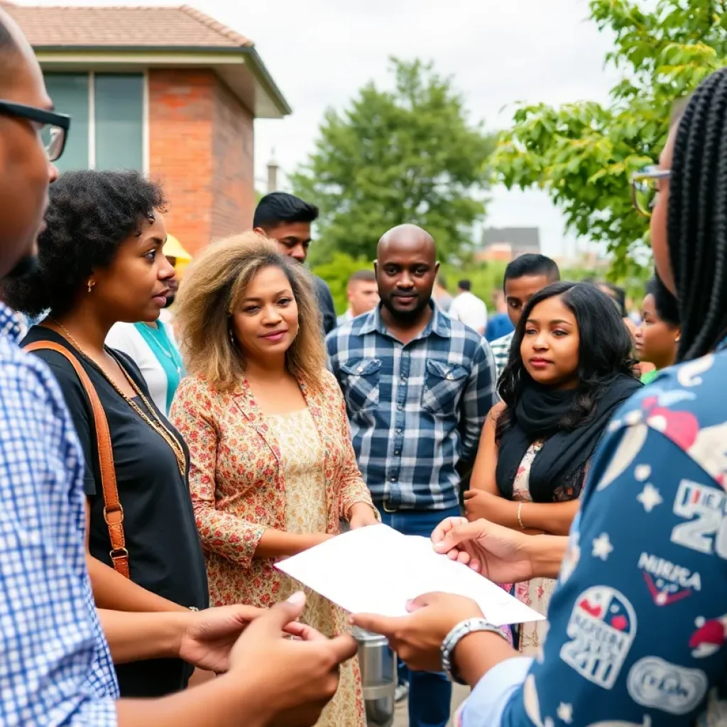 Community members participating in clean energy initiatives