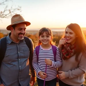 Families enjoying fall activities in San Diego