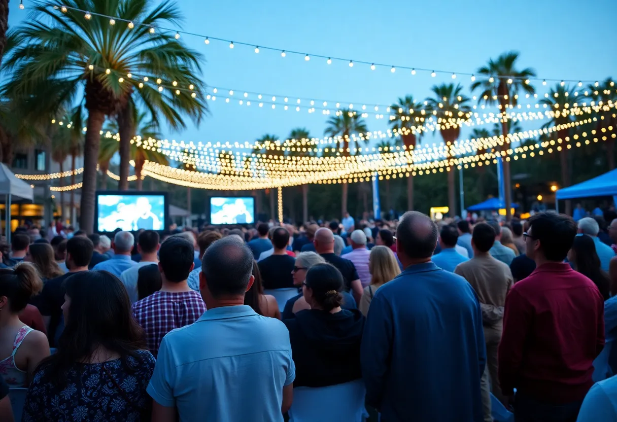 Audience enjoying films at the San Diego International Film Festival.