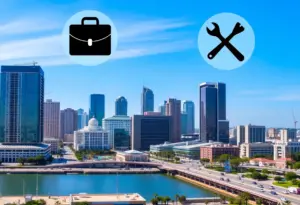 San Diego skyline representing job market trends