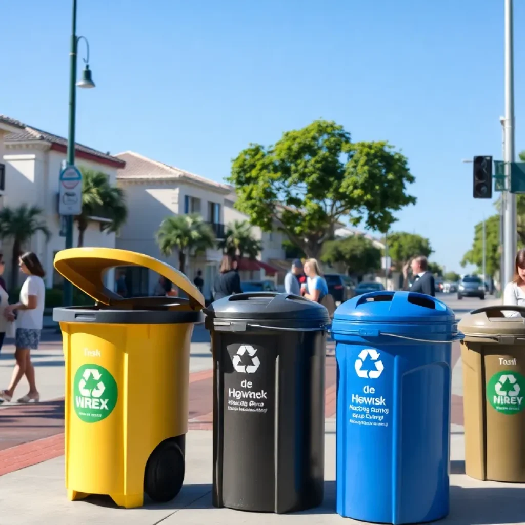 San Diego's new trash and recycling collection bins