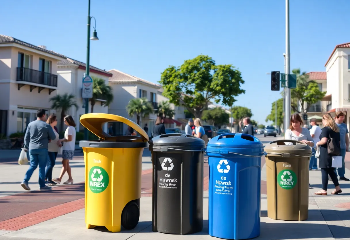 San Diego's new trash and recycling collection bins
