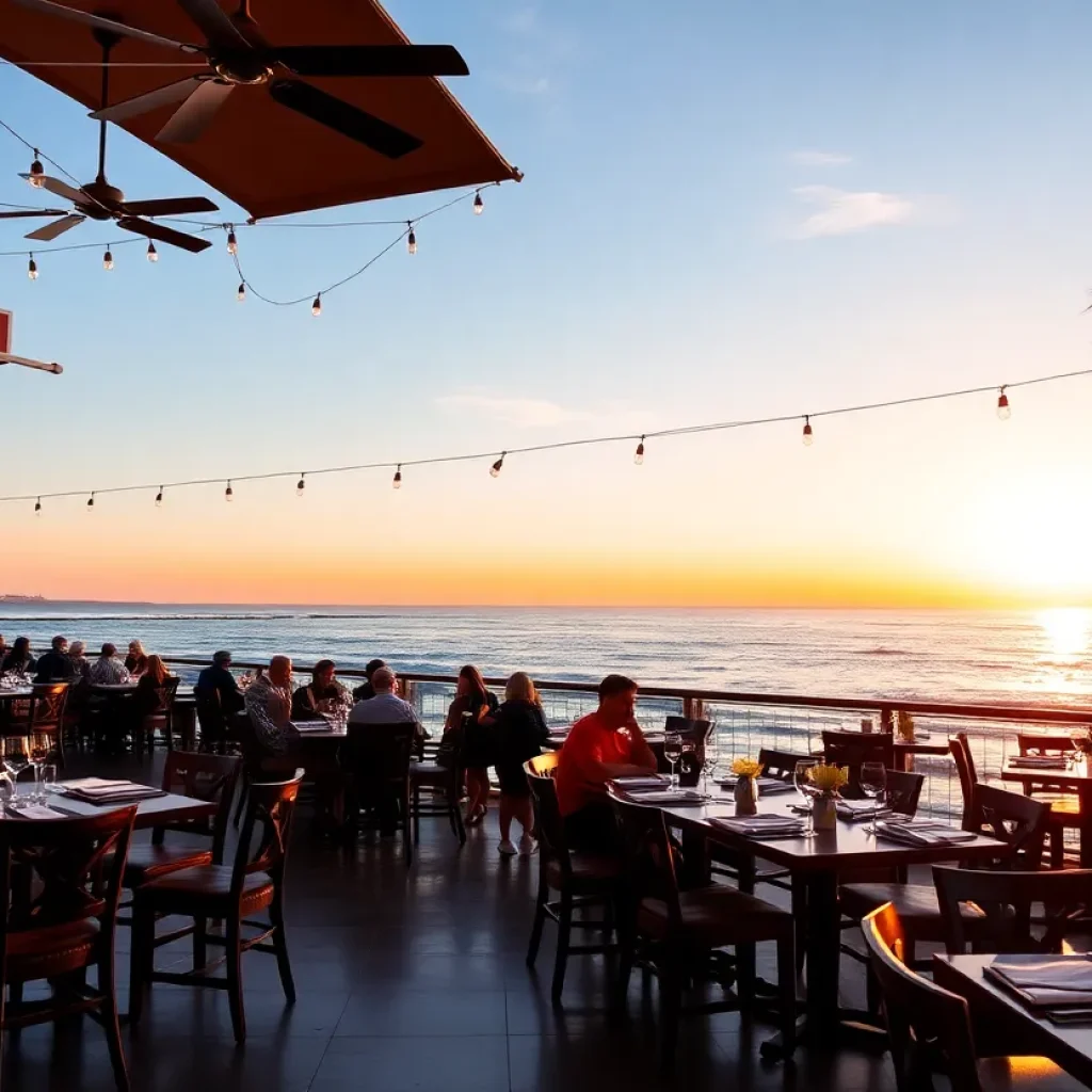 Beautiful San Diego waterfront dining with ocean views