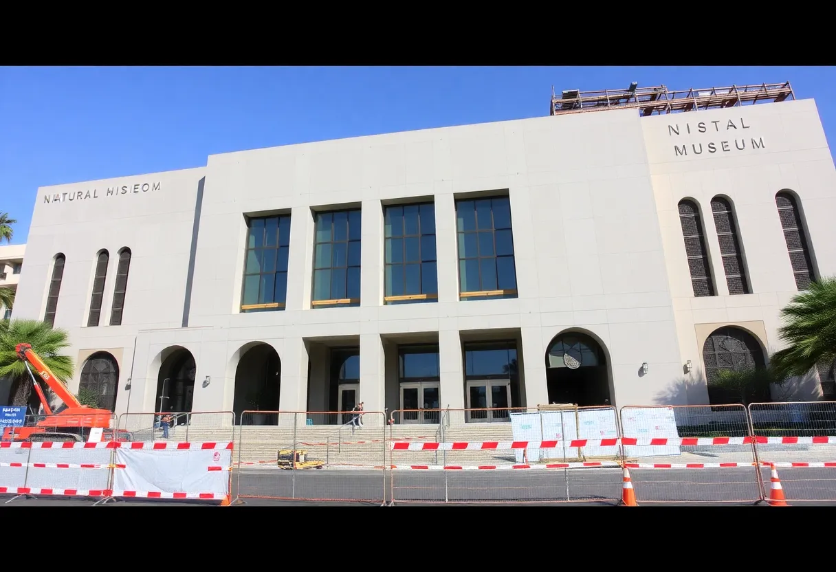 Construction at San Diego Natural History Museum