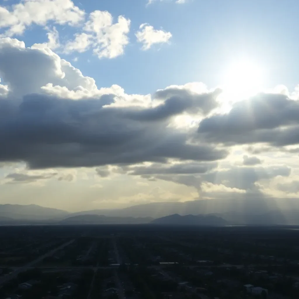 Diverse weather conditions in Southern California