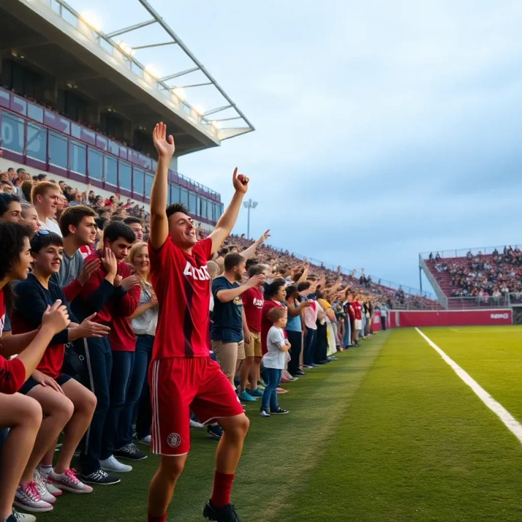 University of San Diego men's soccer team competing against SDSU