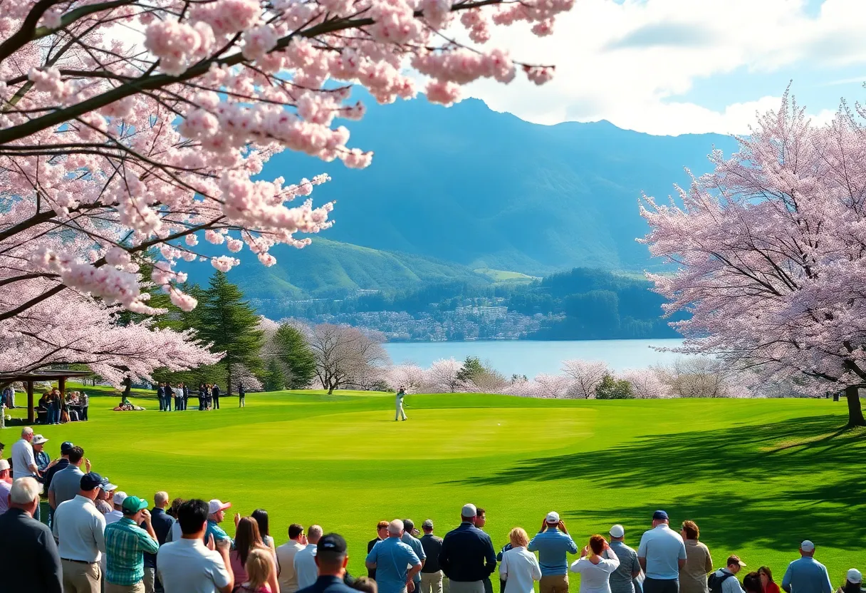 Scenic view of Baycurrent Classic golf course in Japan