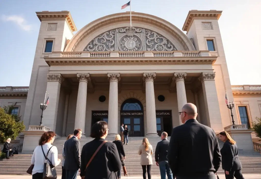 California legislative building representing consumer protection laws