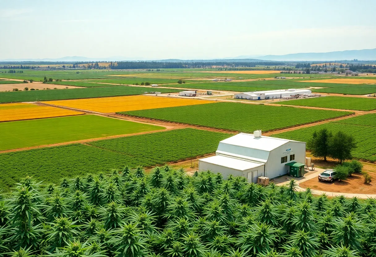 California landscape depicting cannabis microbusinesses