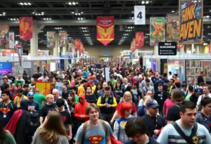 Crowd of fans at Comic-Con in San Diego