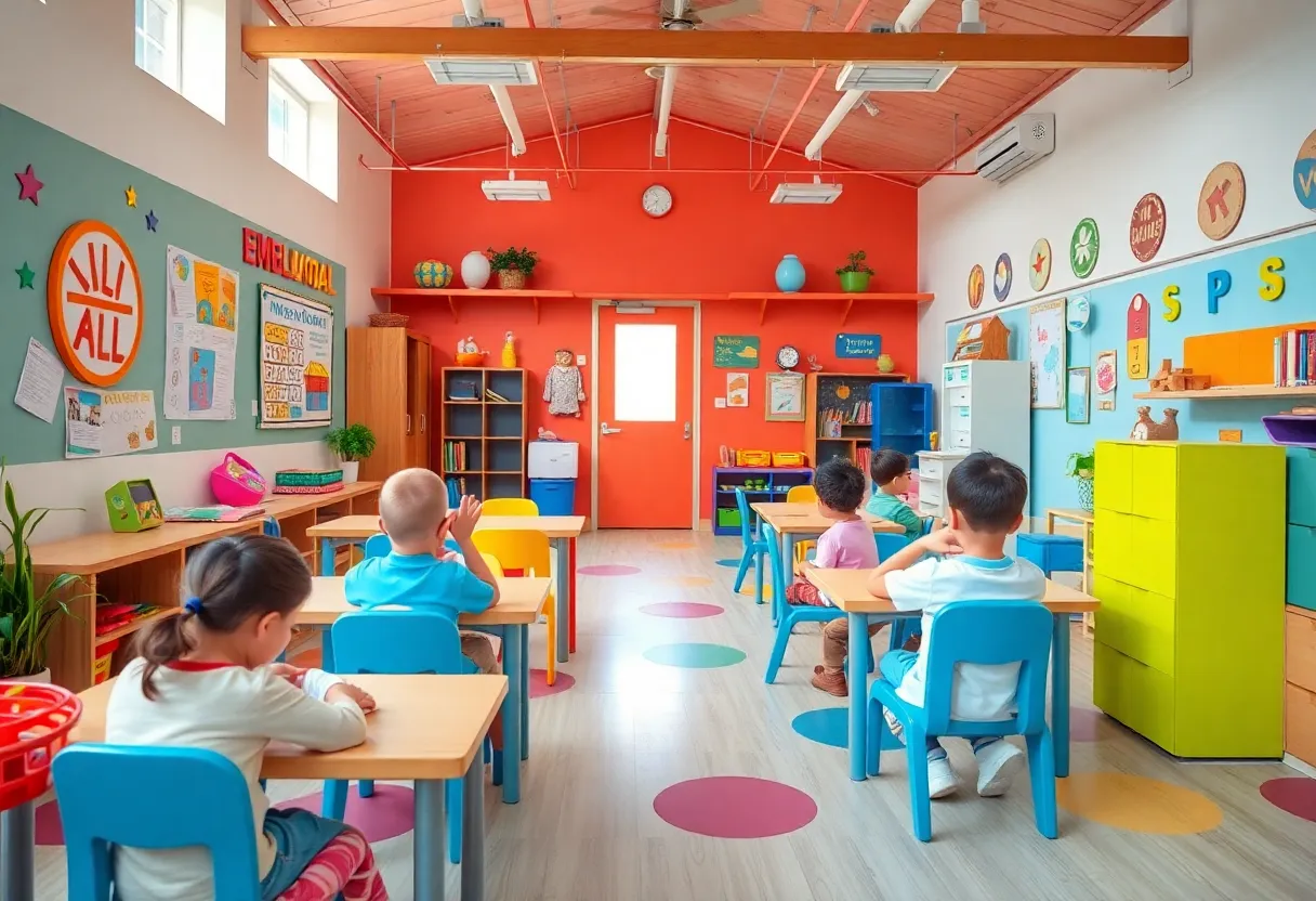 Classroom at Mi Escuelita preschool promoting healing and learning.