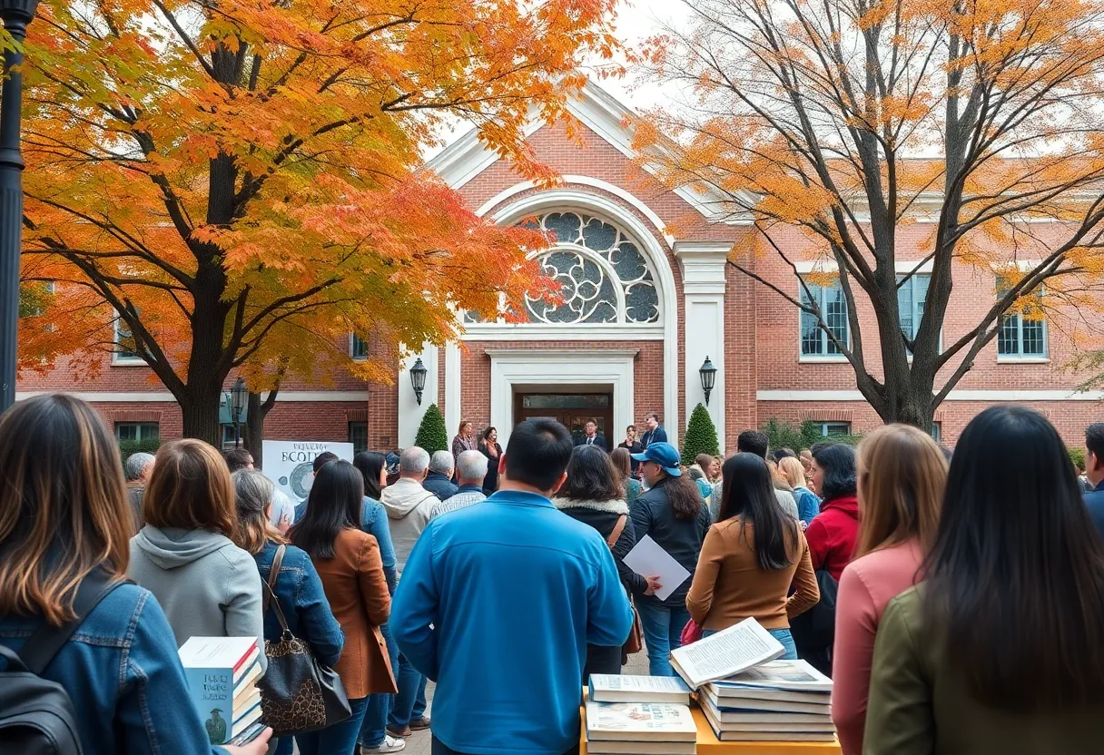 Gathering at Point Loma University for a book event
