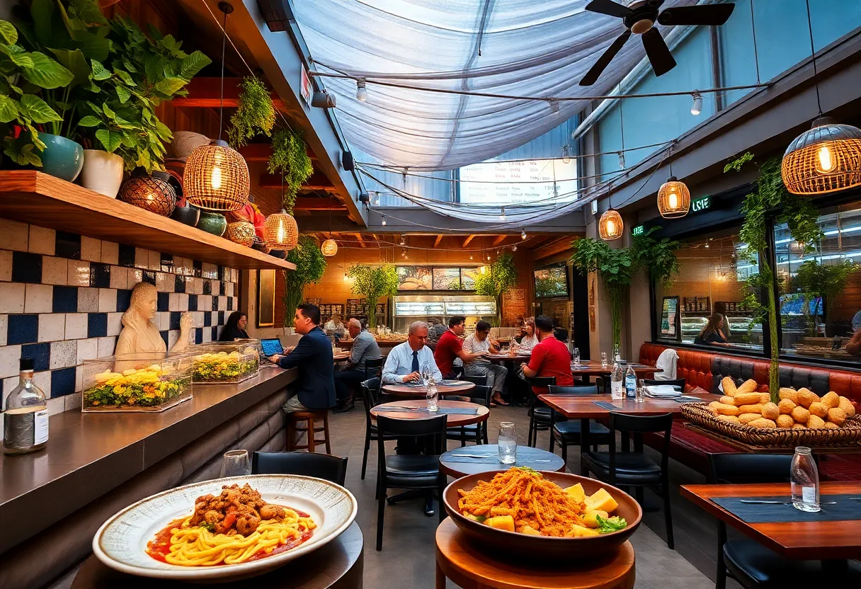 Innovative dishes from San Diego's culinary scene with fresh ingredients