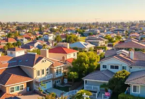 Scenic view of San Diego neighborhoods with homes