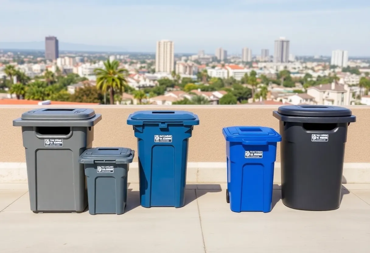 New gray and blue trash bins for San Diego residents