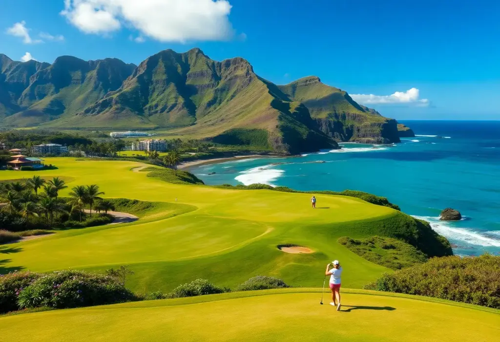 University of San Diego women's golf team plays at the Rainbow Wahine Invitational