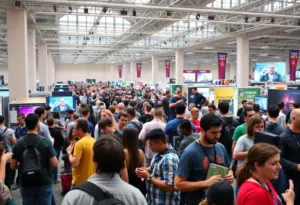 Attendees enjoying various activities at TwitchCon 2025