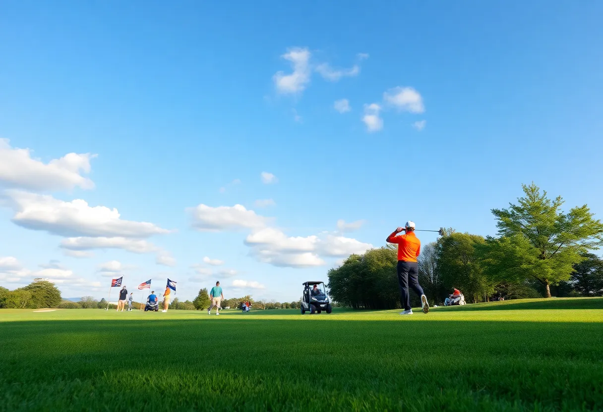 University of San Diego men's golf team competing at Visit Stockton Pacific Invitational
