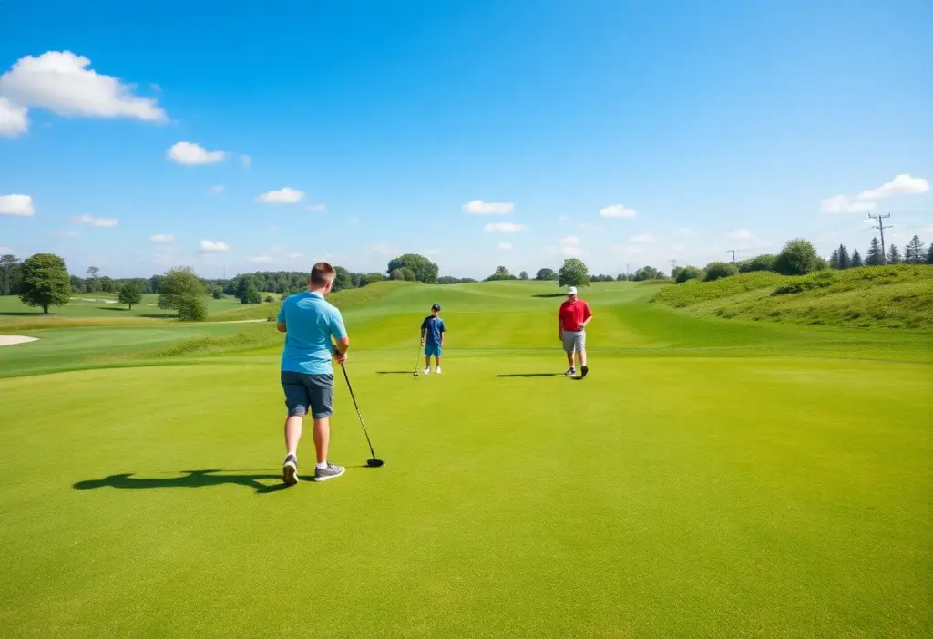 Young golfers playing on Balboa Park Golf Course