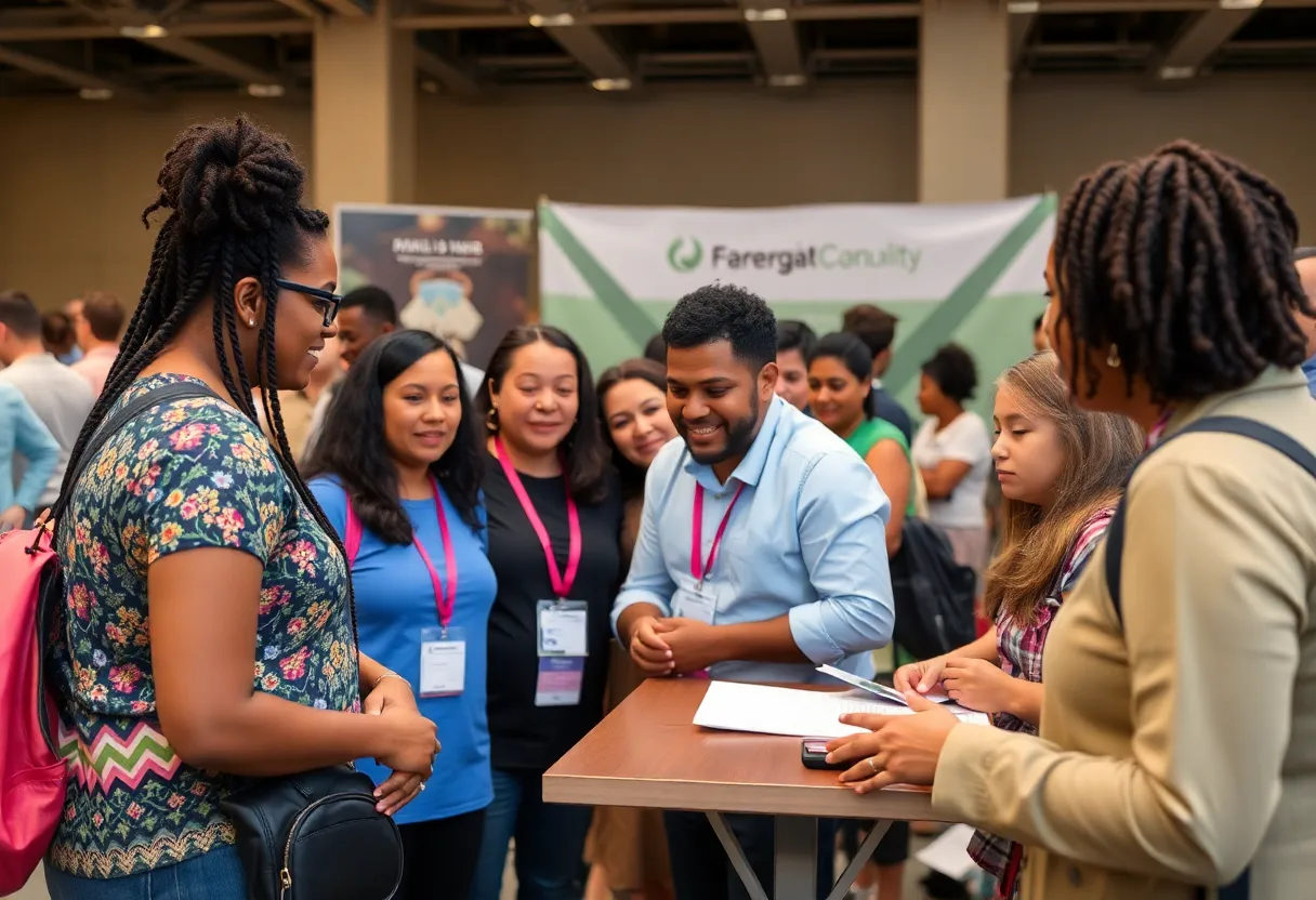 Participants engaging in community service in San Diego