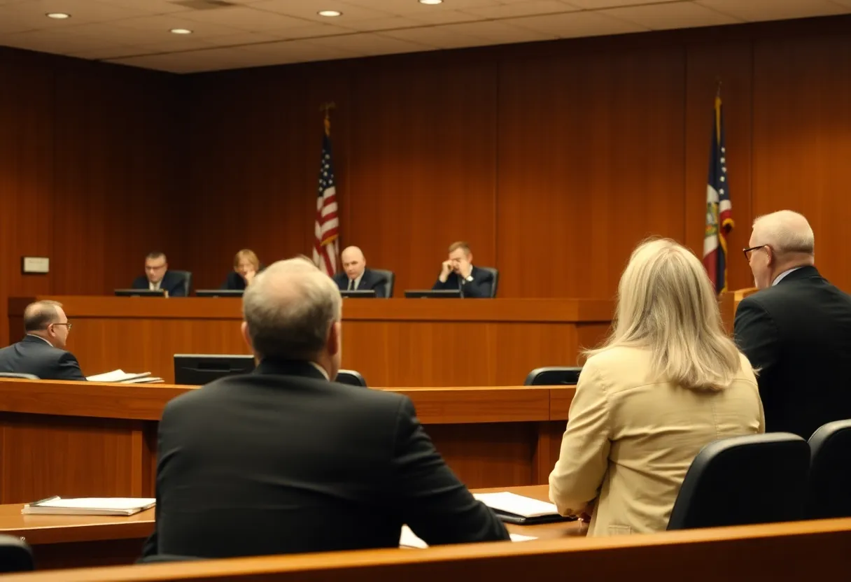 San Diego courtroom during a sentencing hearing