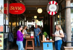 Customers engaging with local businesses in San Diego