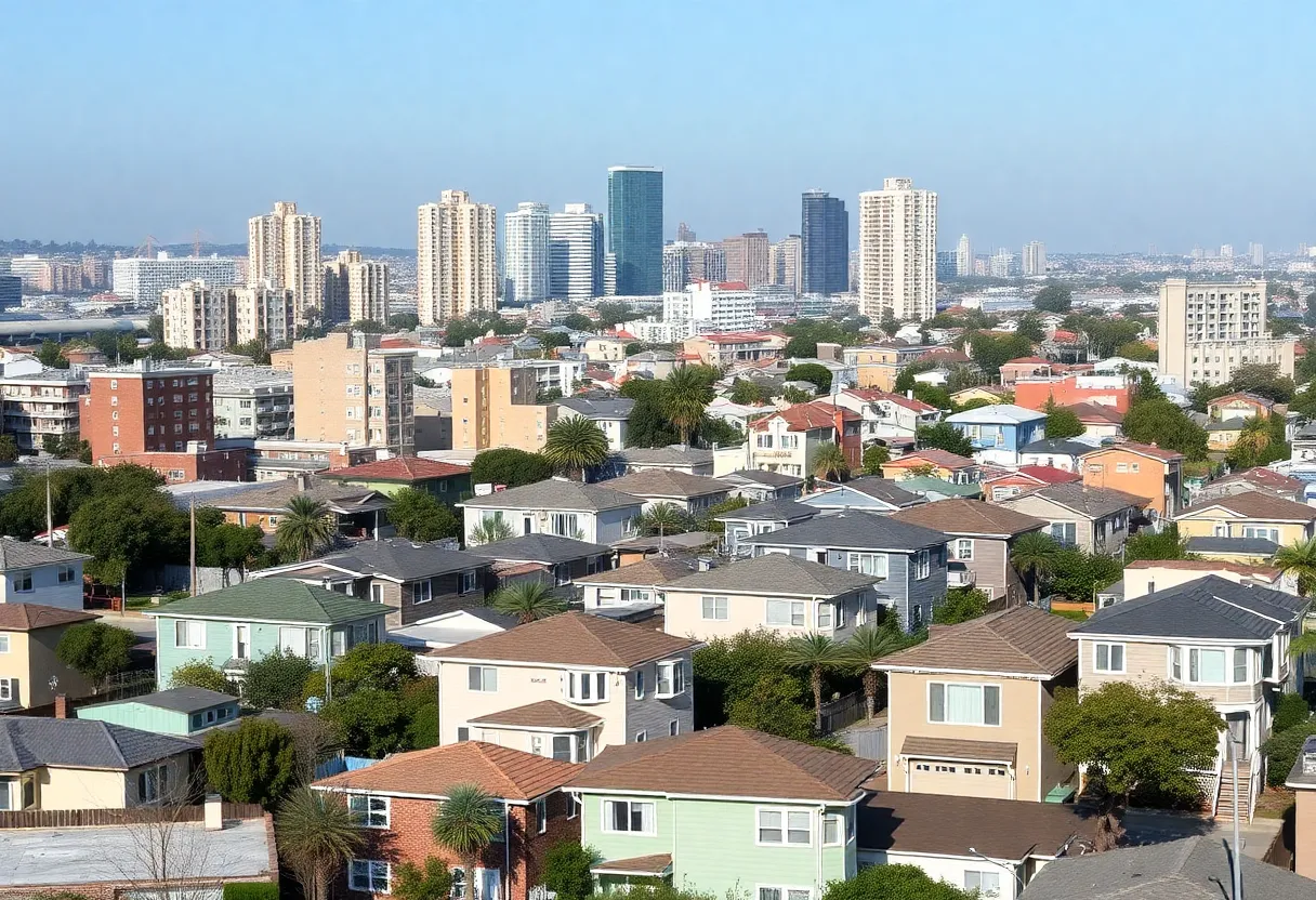 View of downtown San Diego showcasing various housing types