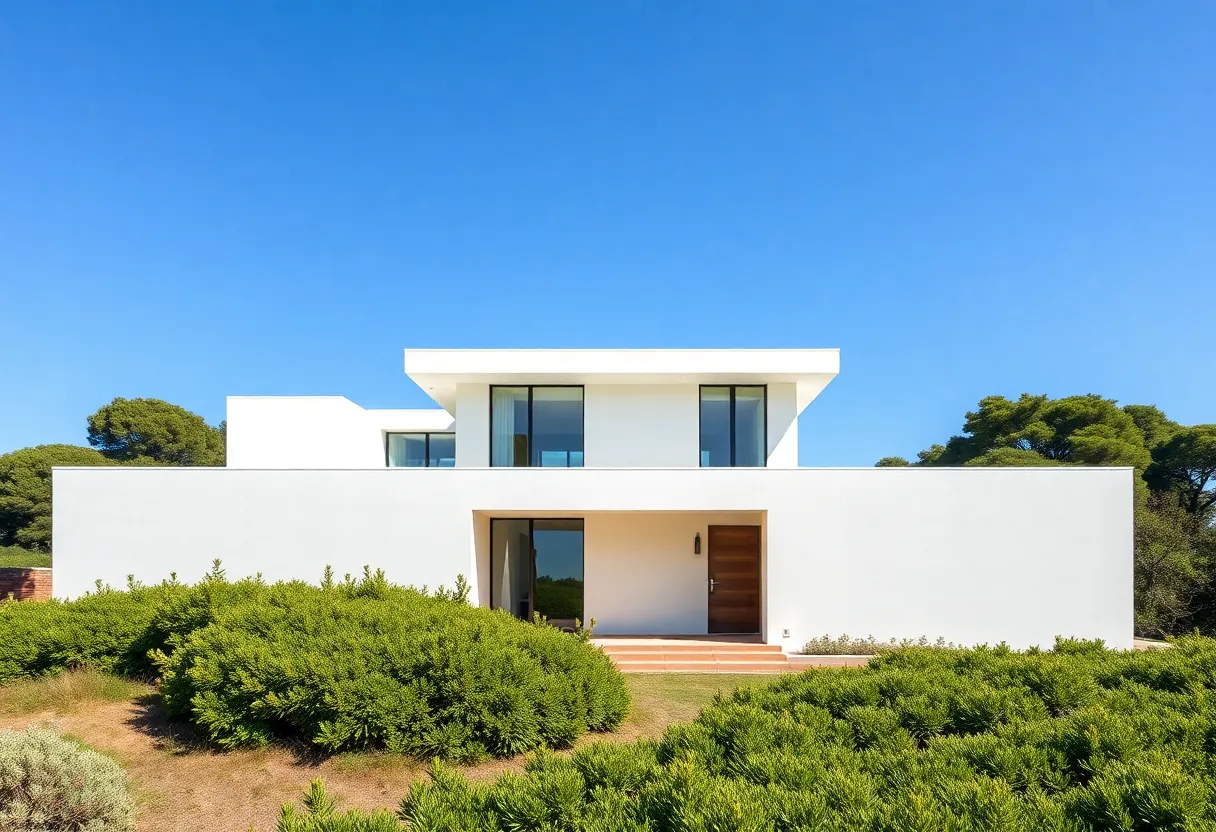 Architectural design showcasing modernist styles by Irving Gill at the Oceanside Museum of Art