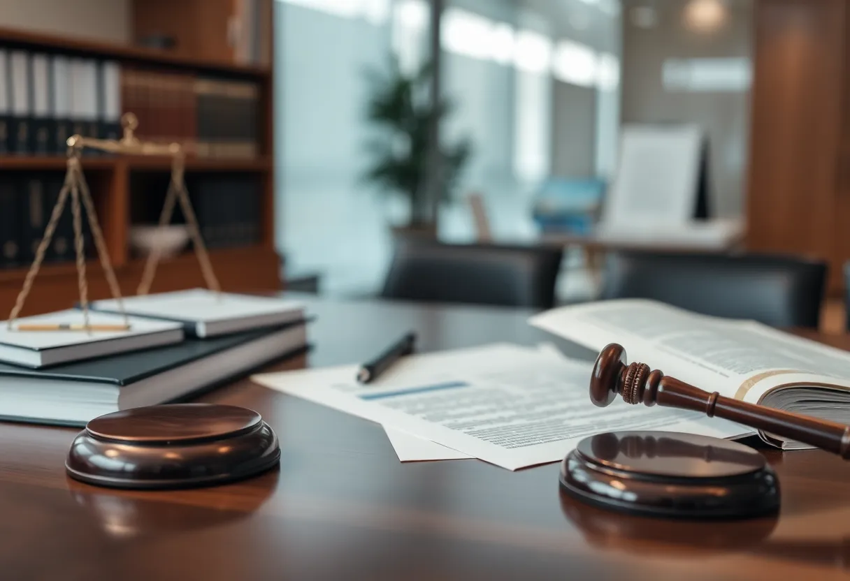 Legal books in an office symbolizing antitrust law