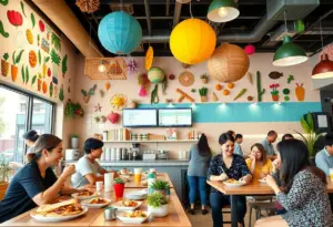 Mr. Charlie's restaurant featuring plant-based fast food options in San Diego