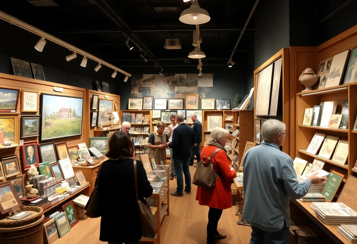 Display of unique gifts at San Diego museum store