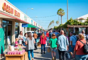 Ocean Beach Small Business Saturday with local vendors and families