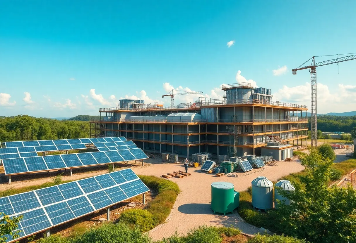 Construction of Anaergia Technologies renewable energy facility in California