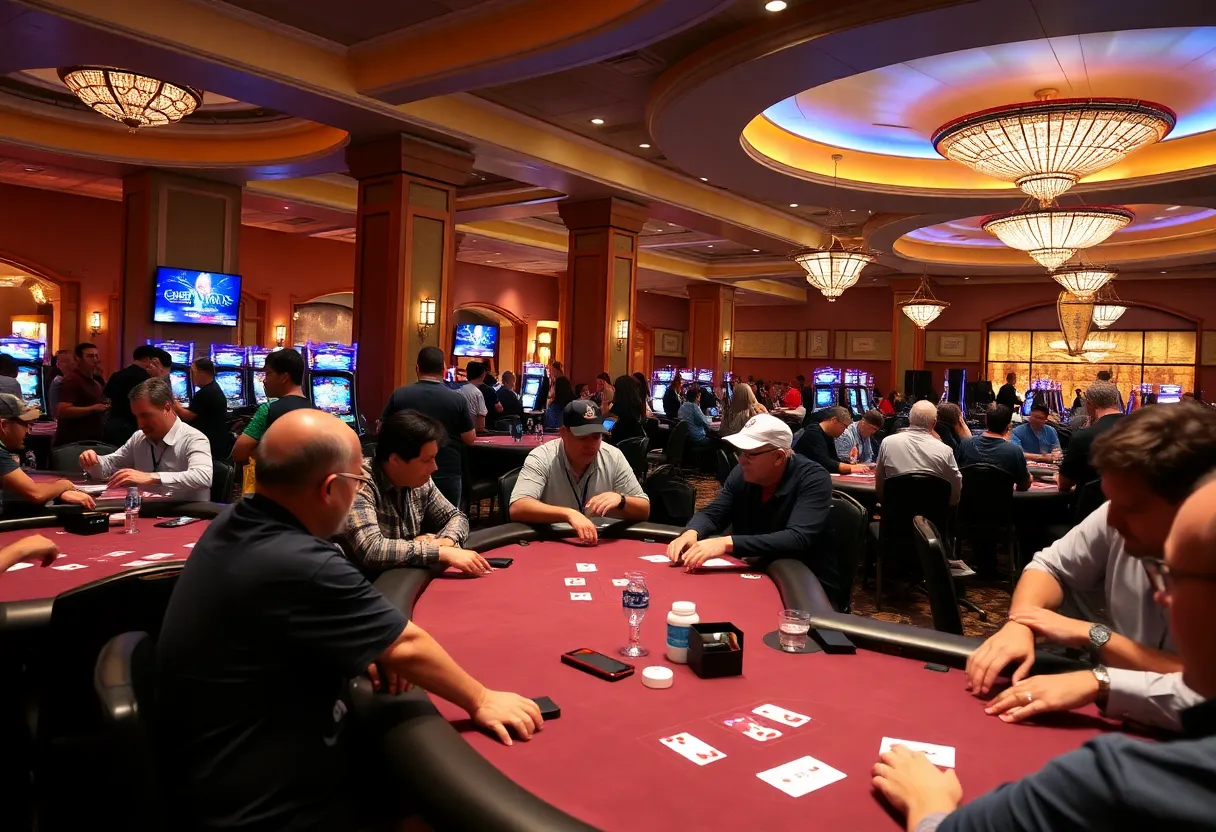 Poker tournament scene at Jamul Casino Resort