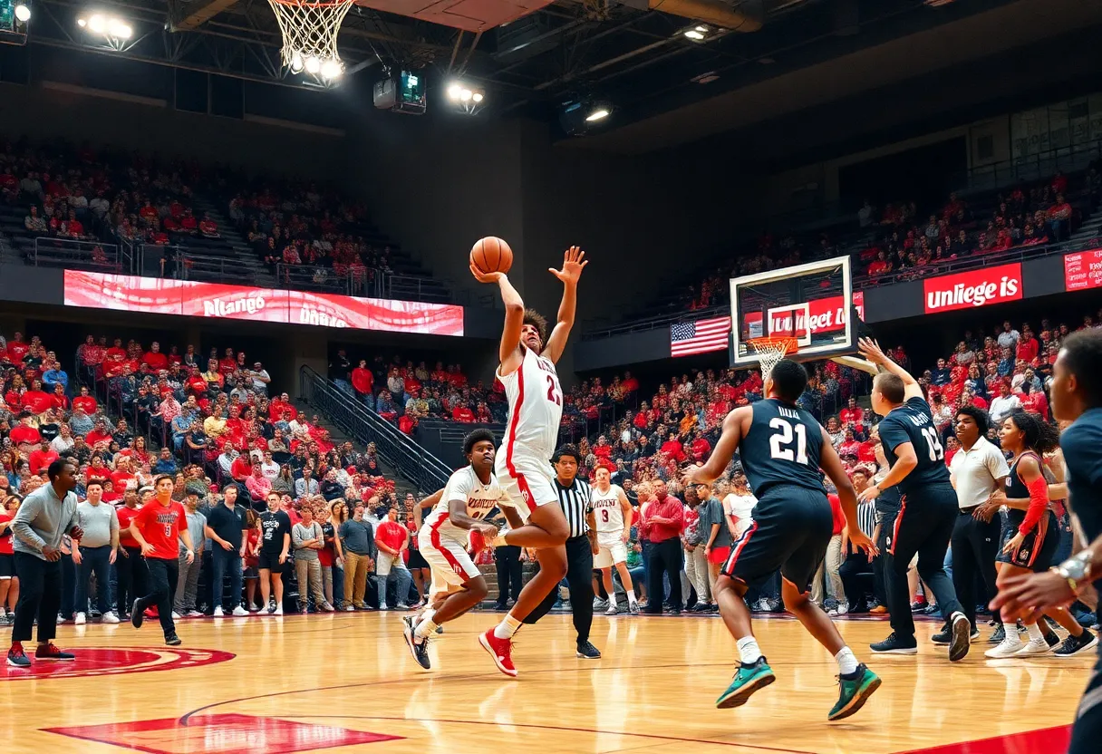 College basketball players competing in San Diego