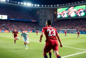 Soccer match between San Diego FC and Vancouver Whitecaps at Snapdragon Stadium.