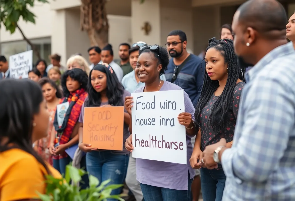 Community members supporting the San Diego Foundation Unity Fund