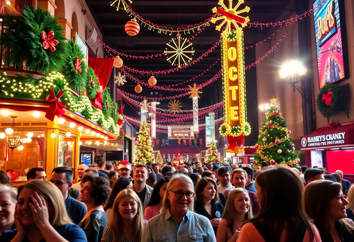 Crowd enjoying performances at San Diego's holiday theater season