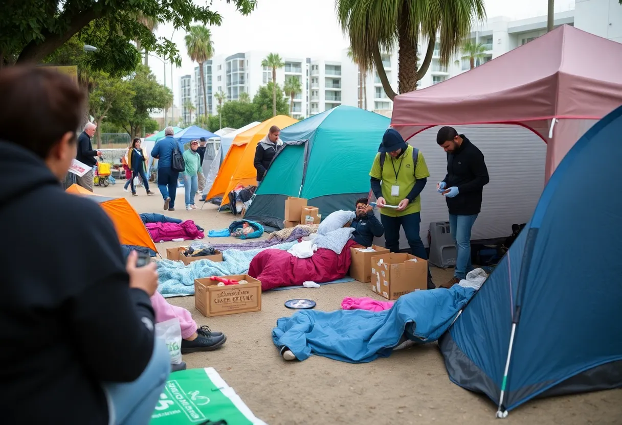 San Diego community support for homeless individuals
