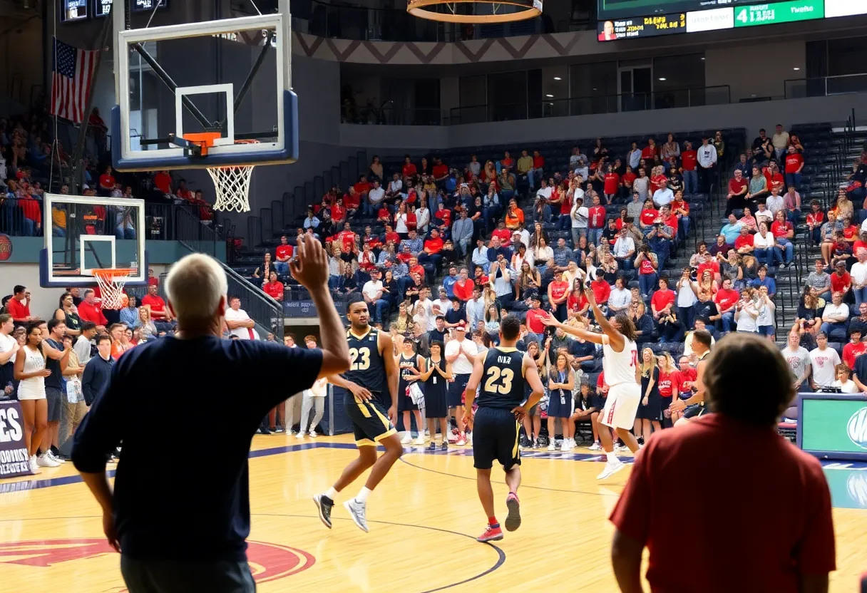 San Diego State Aztecs basketball team in action against Oregon Ducks