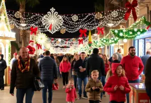 Families enjoying festive events in San Diego County