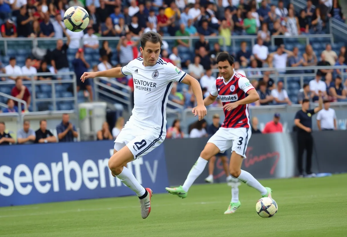 Vancouver Whitecaps playing soccer at Snapdragon Stadium
