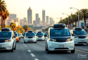 Waymo's autonomous electric vehicles in California city