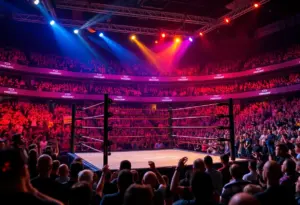 WWE Survivor Series wrestling ring at Petco Park