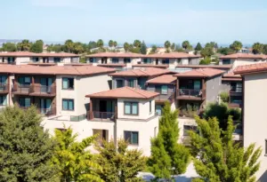 Rendering of affordable housing units in San Diego