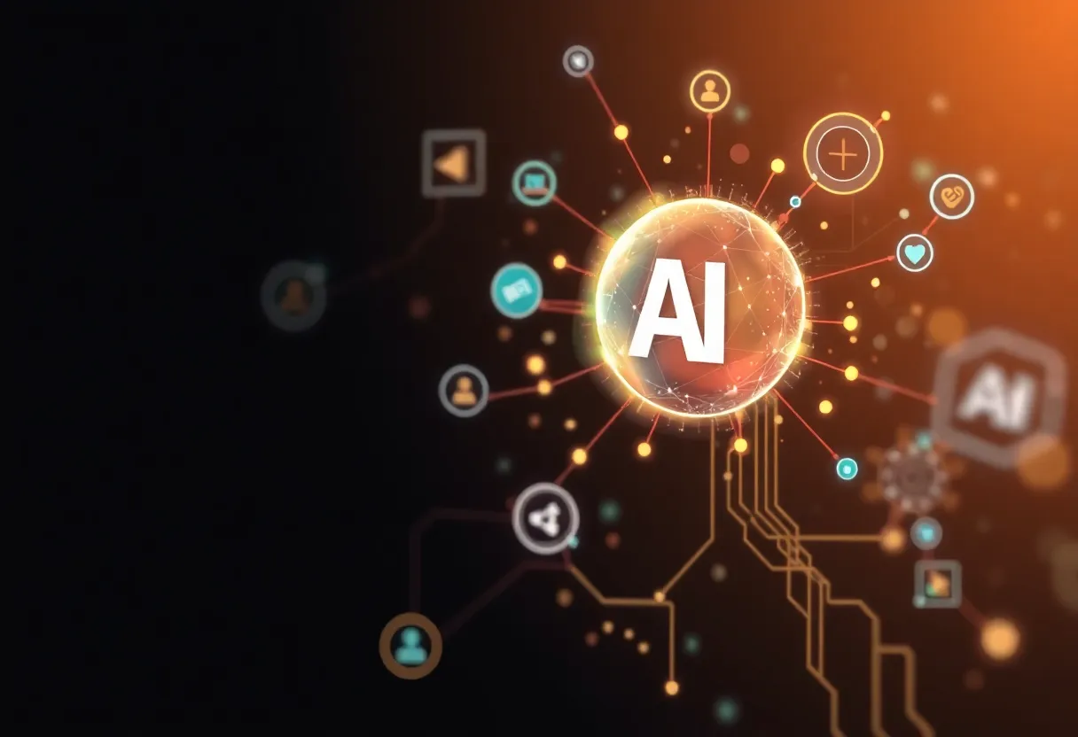 Illustration of AI integration in recruitment