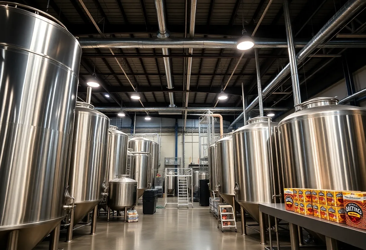 New brewing facility of Athletic Brewing Company in San Diego