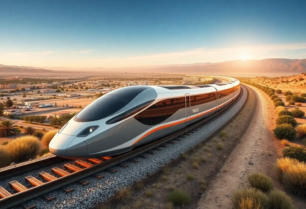 Conceptual design of a high-speed train in California